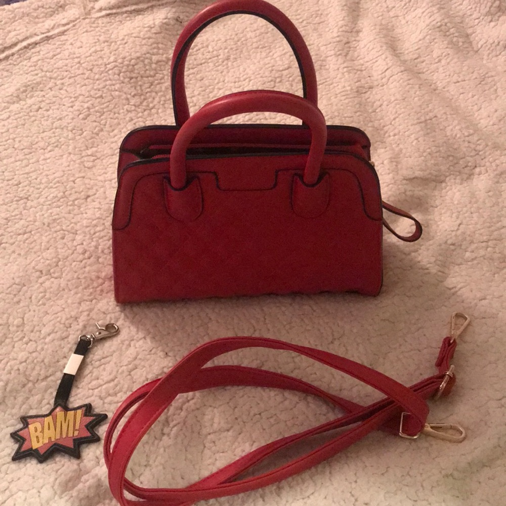 Red Quilted Luxury Handbag